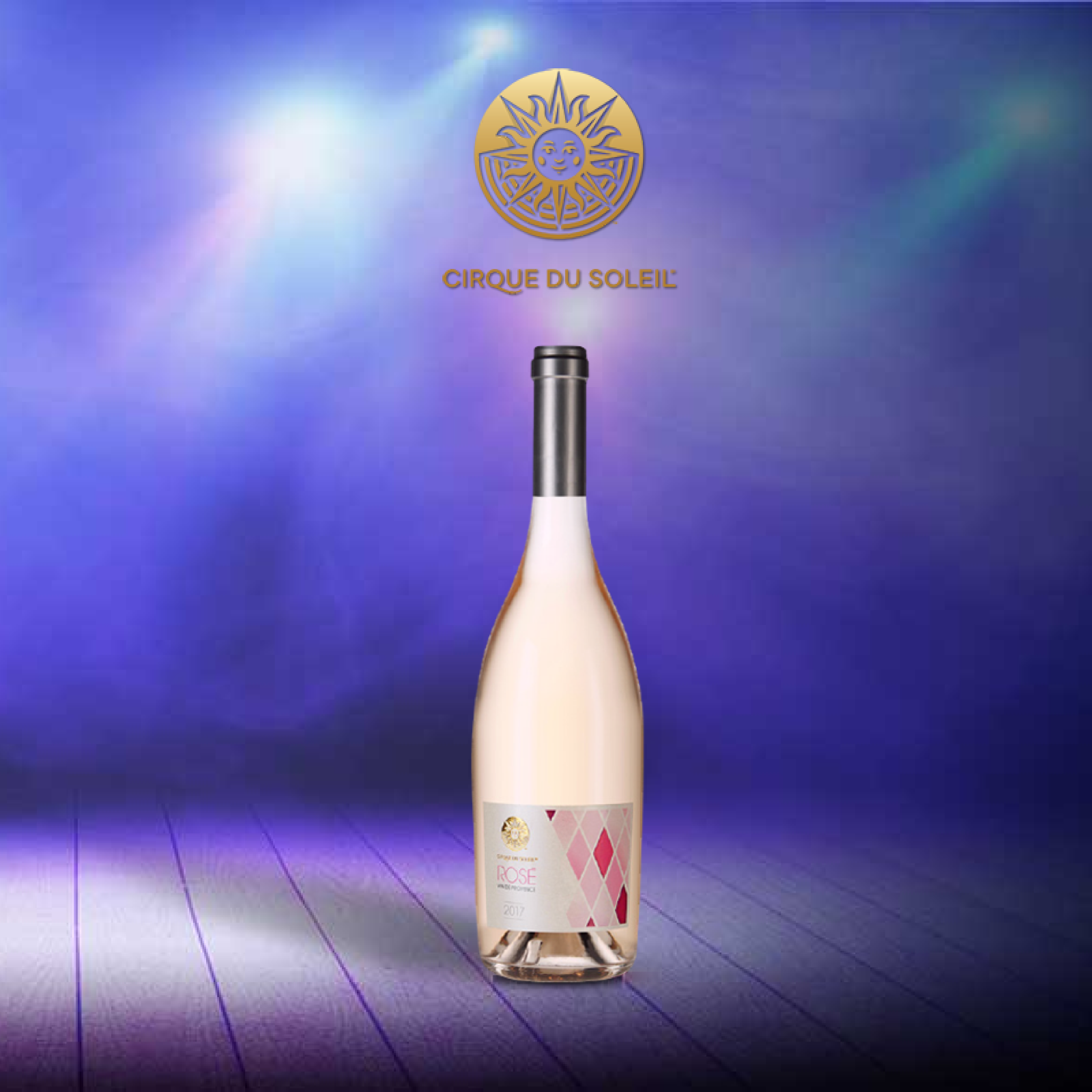 1 Cirque Du Soleil branded wine bottle